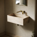 Tucci Travertine Stone Wall Hung Basin 600mm
