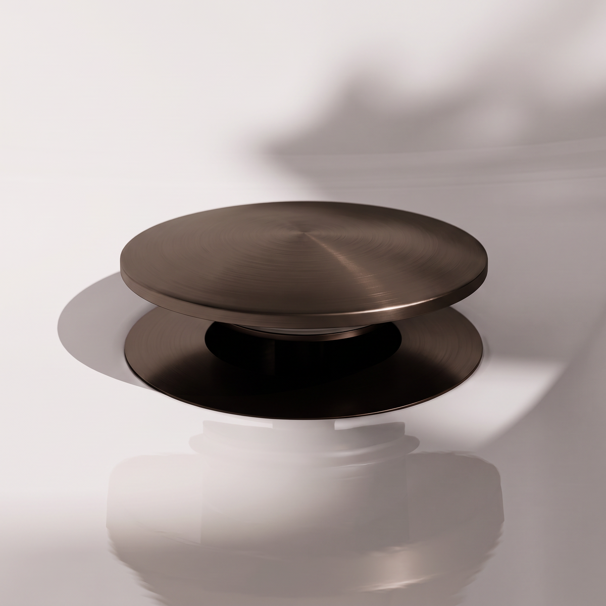 Luxe Deep Bronze Unslotted Click Clack Basin Waste