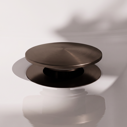 Luxe Deep Bronze Unslotted Click Clack Basin Waste
