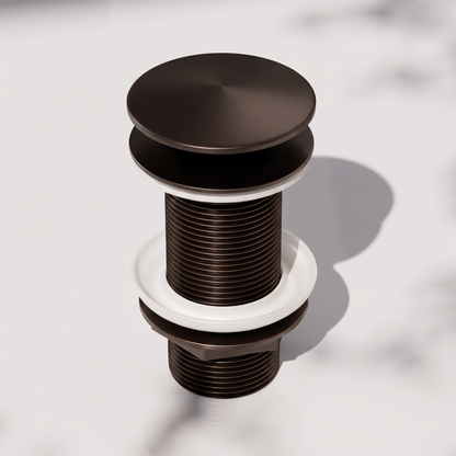 Luxe Deep Bronze Unslotted Click Clack Basin Waste