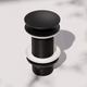Luxe Matte Black Unslotted Click Clack Basin Waste