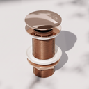 Luxe Rose Gold Unslotted Click Clack basin Waste