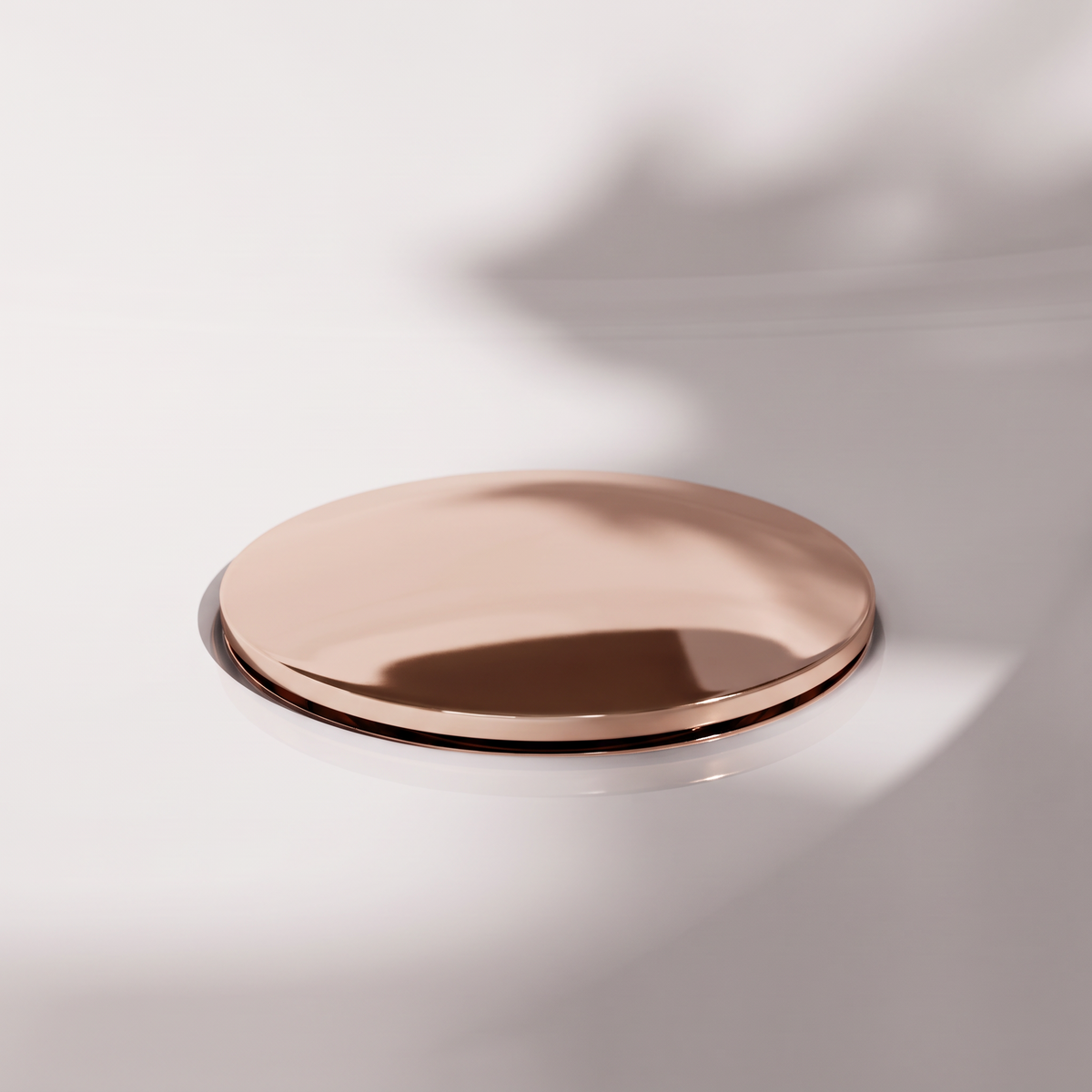 Luxe Rose Gold Unslotted Click Clack basin Waste