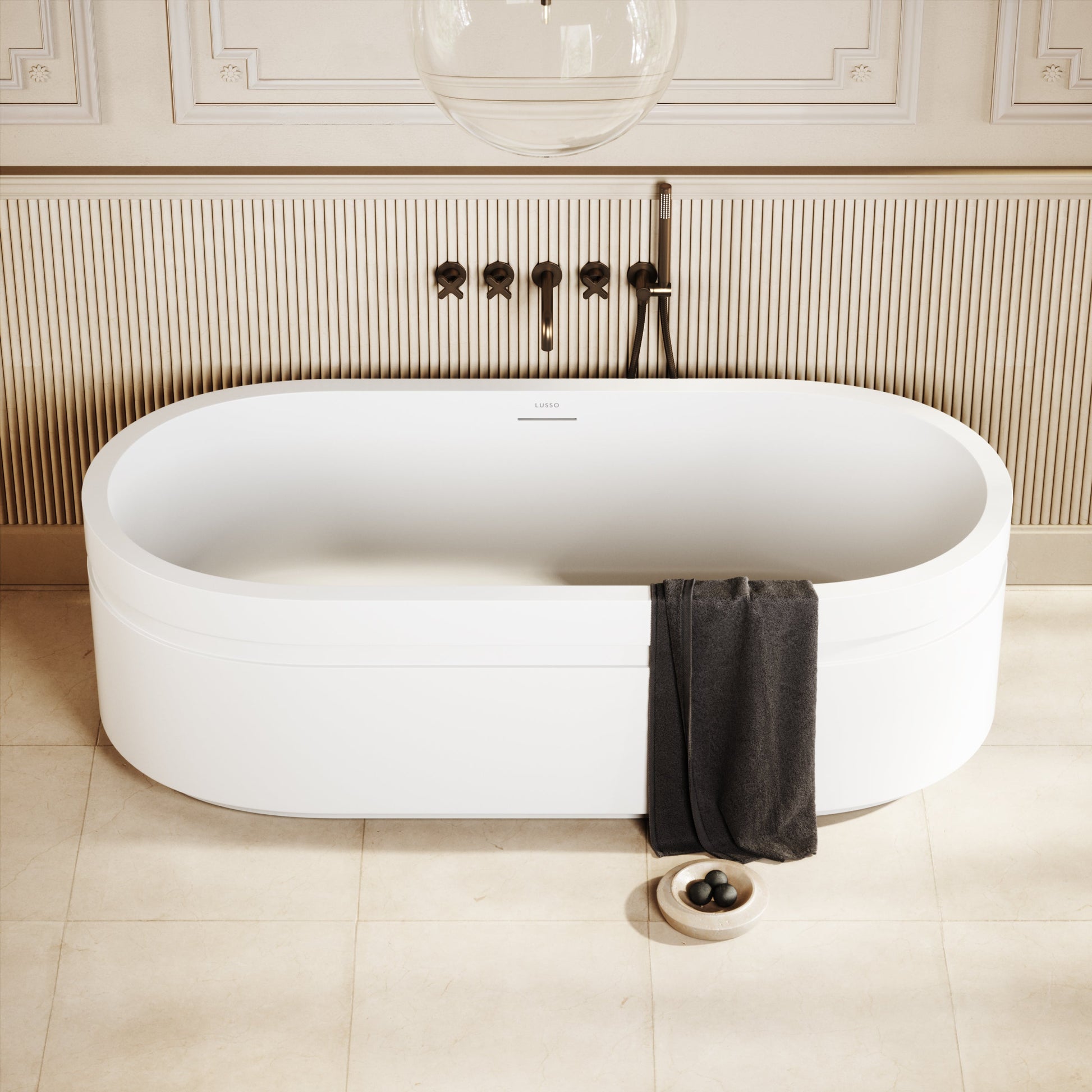 Vaso Freestanding Stone Bath 1780mm