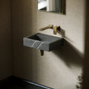 Via Pietra Grey Marble Wall Hung Basin 400mm V2