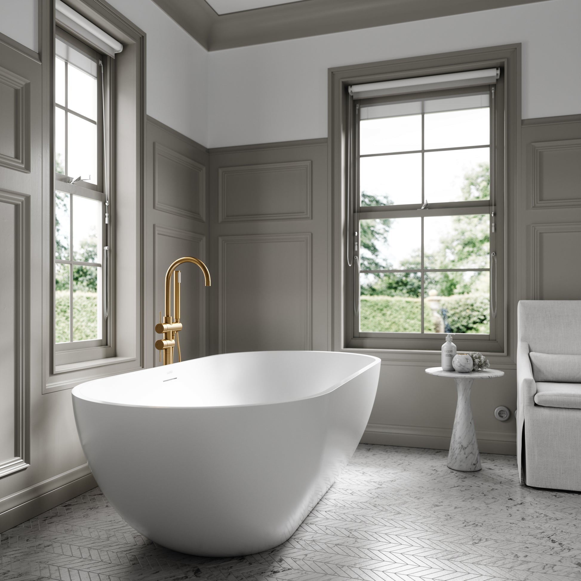 Lusso Light Picasso Freestanding Bath 1780mm