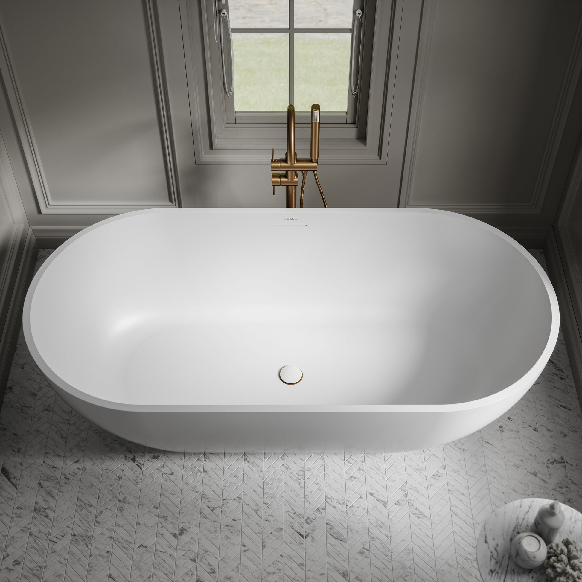 Lusso Light Picasso Freestanding Bath 1780mm