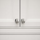 Luxe Knurled Brushed Stainless Furniture Knobs