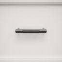 Dali Fluted Matte Black Pull Bar 150mm