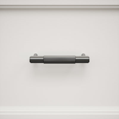 Dali Fluted Matte Black Pull Bar 150mm