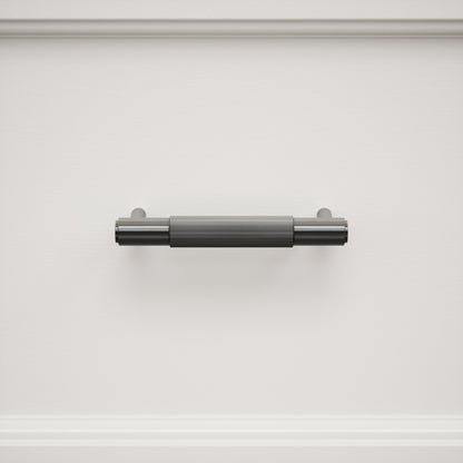 Dali Fluted Matte Black Pull Bar 150mm