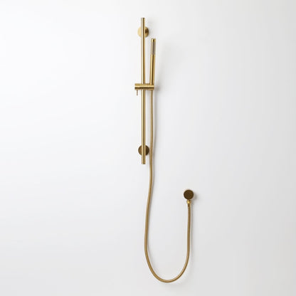 Luxe Shower Riser Rail Kit Brushed Gold - No Valve