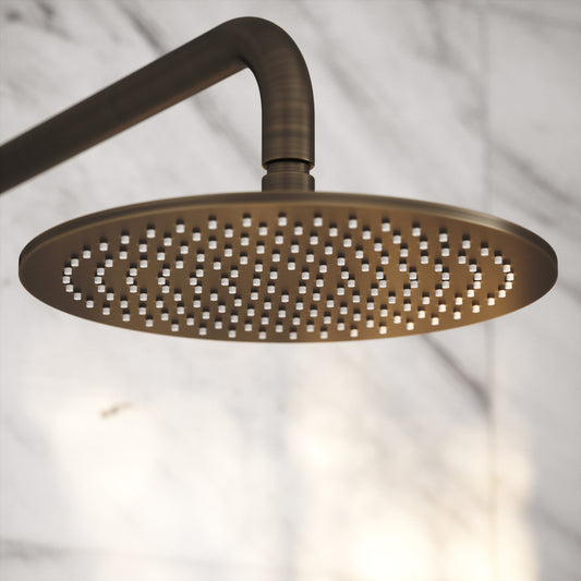 Luxe Brushed Bronze 3 Way Thermostatic Shower with Handheld Shower & Bath Spout