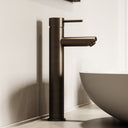 Luxe Monobloc Brushed Bronze Basin Tall Mixer Tap