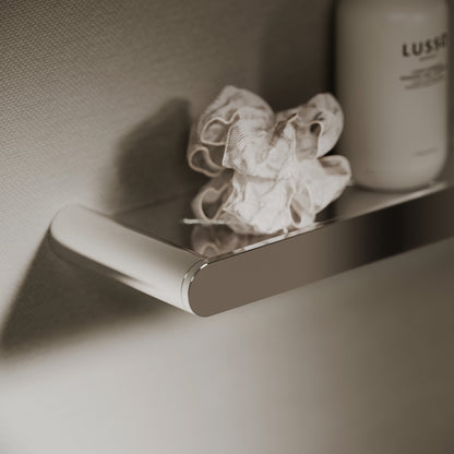 Luxe Chrome Bathroom Shower Storage Shelf