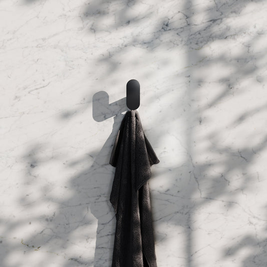 Luxe Matte Black Robe Towel Hook