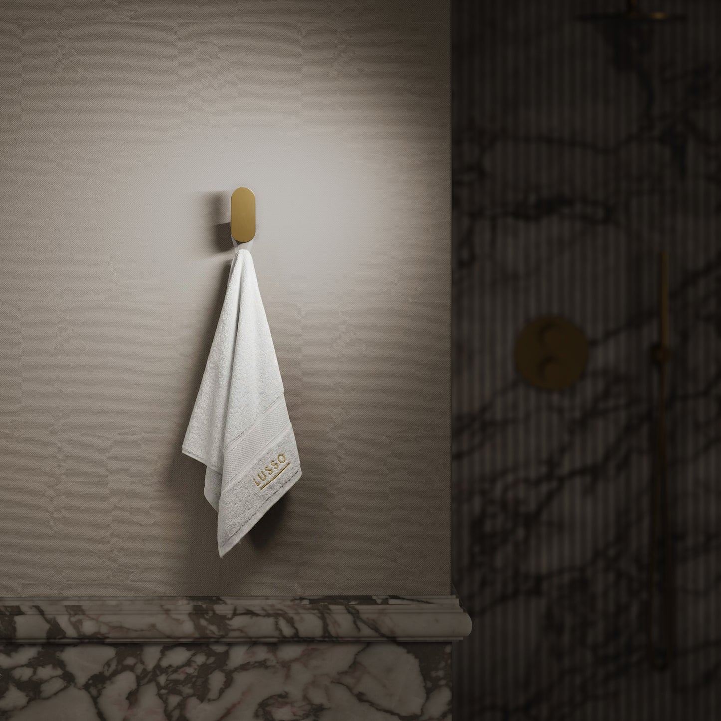 Luxe Brushed Gold Robe Towel Hook