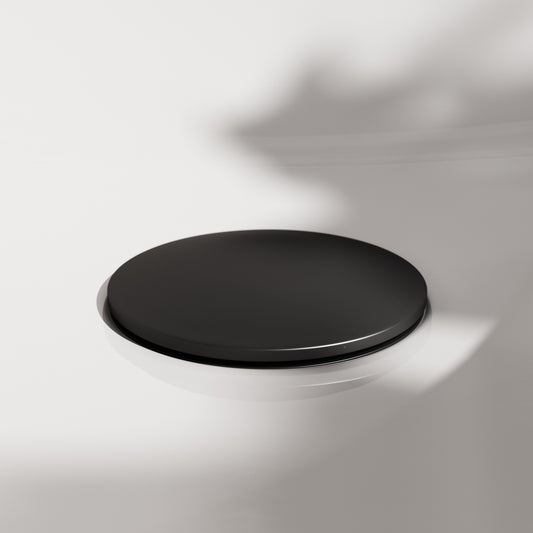 Luxe Matte Black Slotted Click Clack Basin Waste