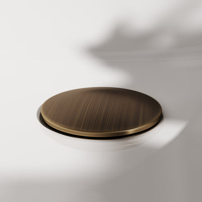Luxe Brushed Bronze Slotted Click Clack Basin Waste