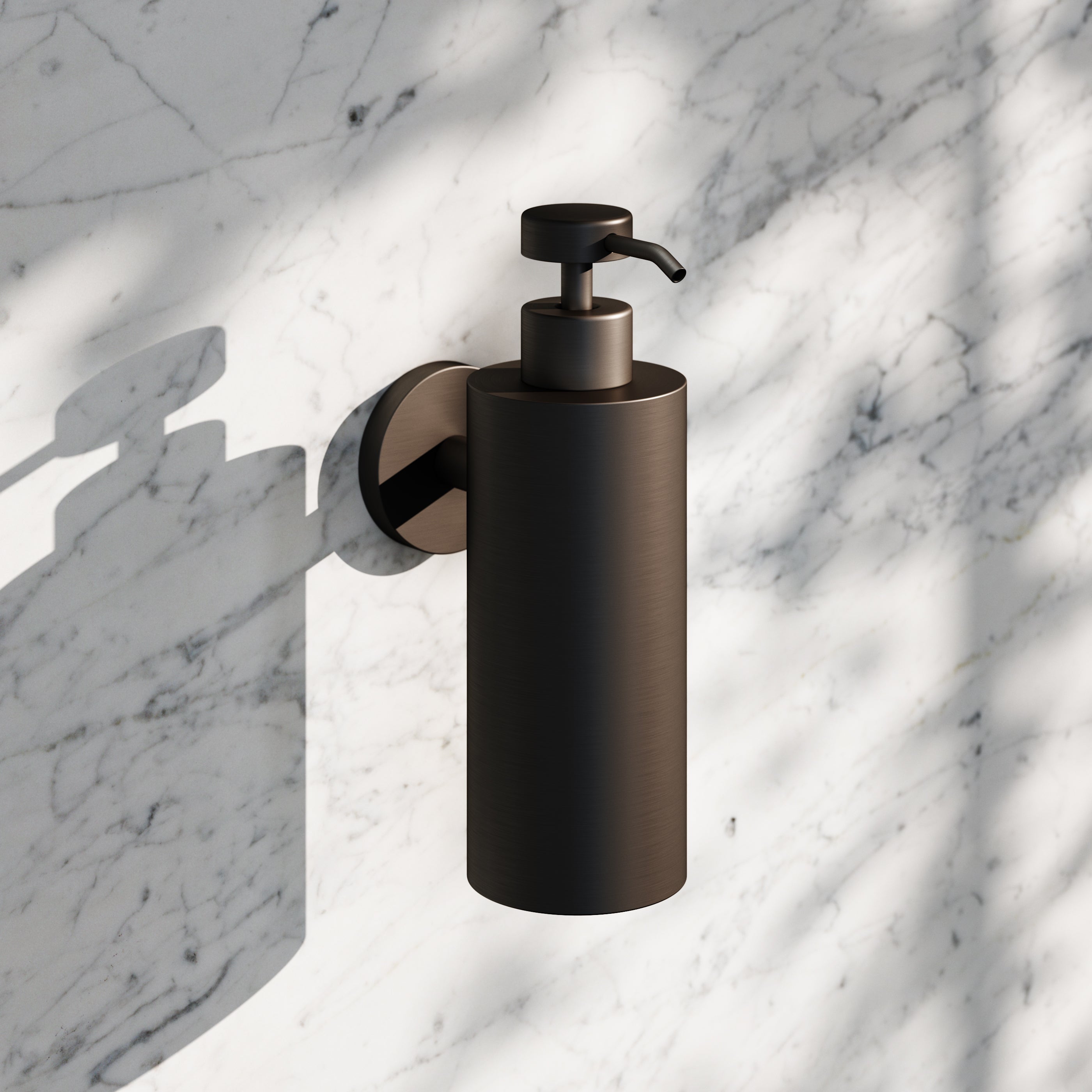 Luxe Deep Bronze Wall Mounted Soap Dispenser - LUSSO