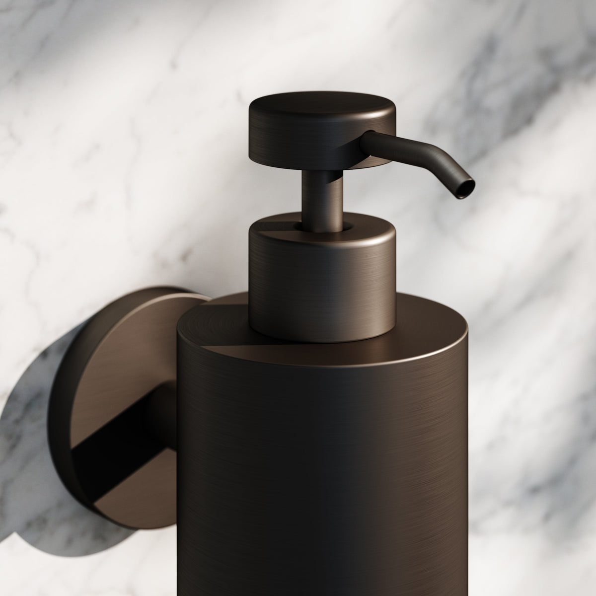 Luxe Deep Bronze Wall Mounted Soap Dispenser - LUSSO