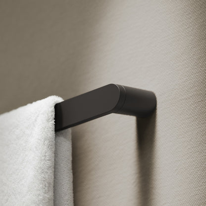 Luxe Matte Black Towel Bar Rail 600mm
