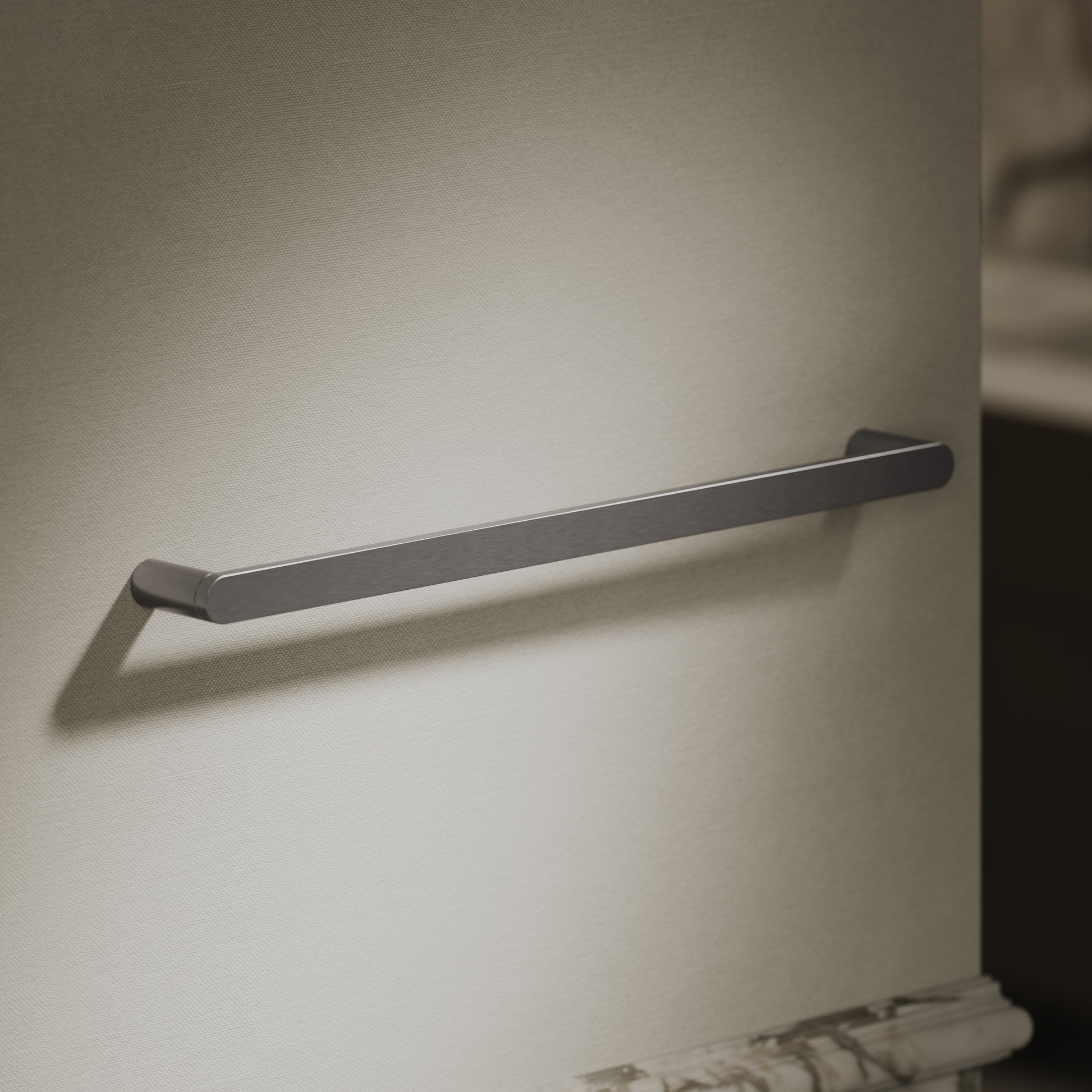 Luxe Brushed Stainless Towel Bar Rail 600mm