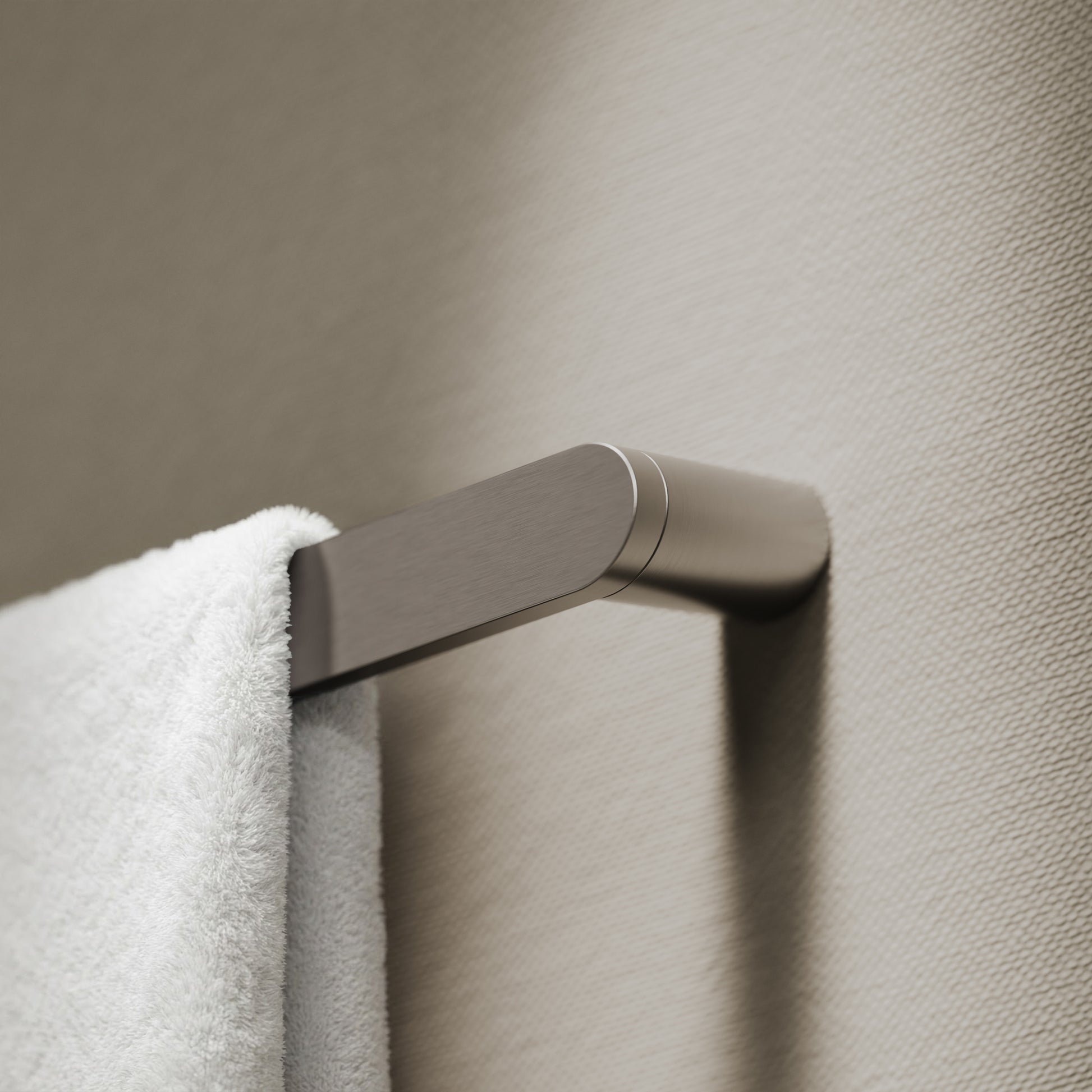 Luxe Brushed Stainless Towel Bar Rail 600mm