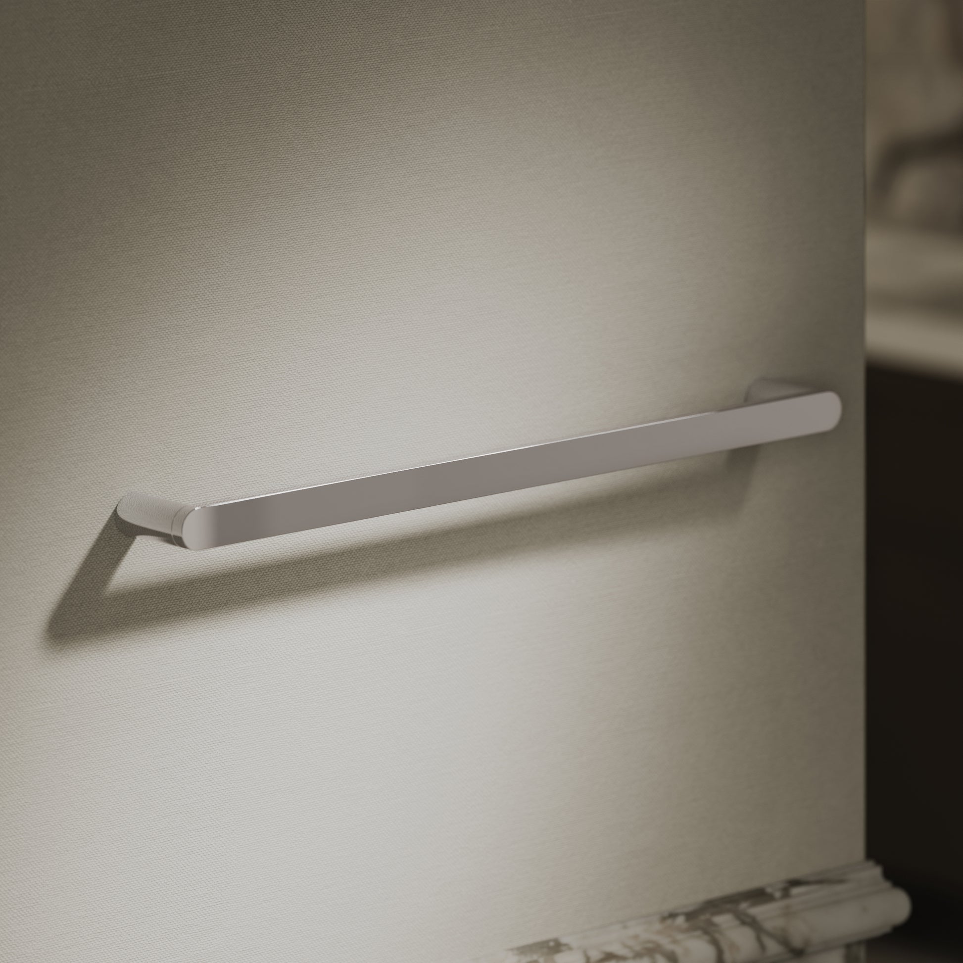 Luxe Chrome Towel Bar Rail 600mm