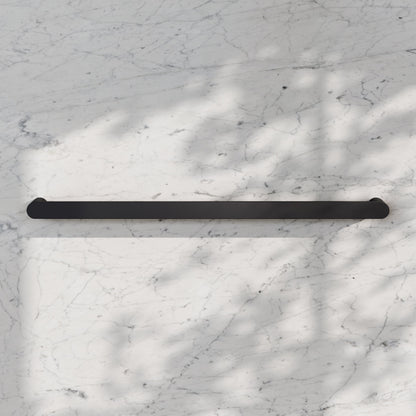 Luxe Matte Black Towel Bar Rail 600mm