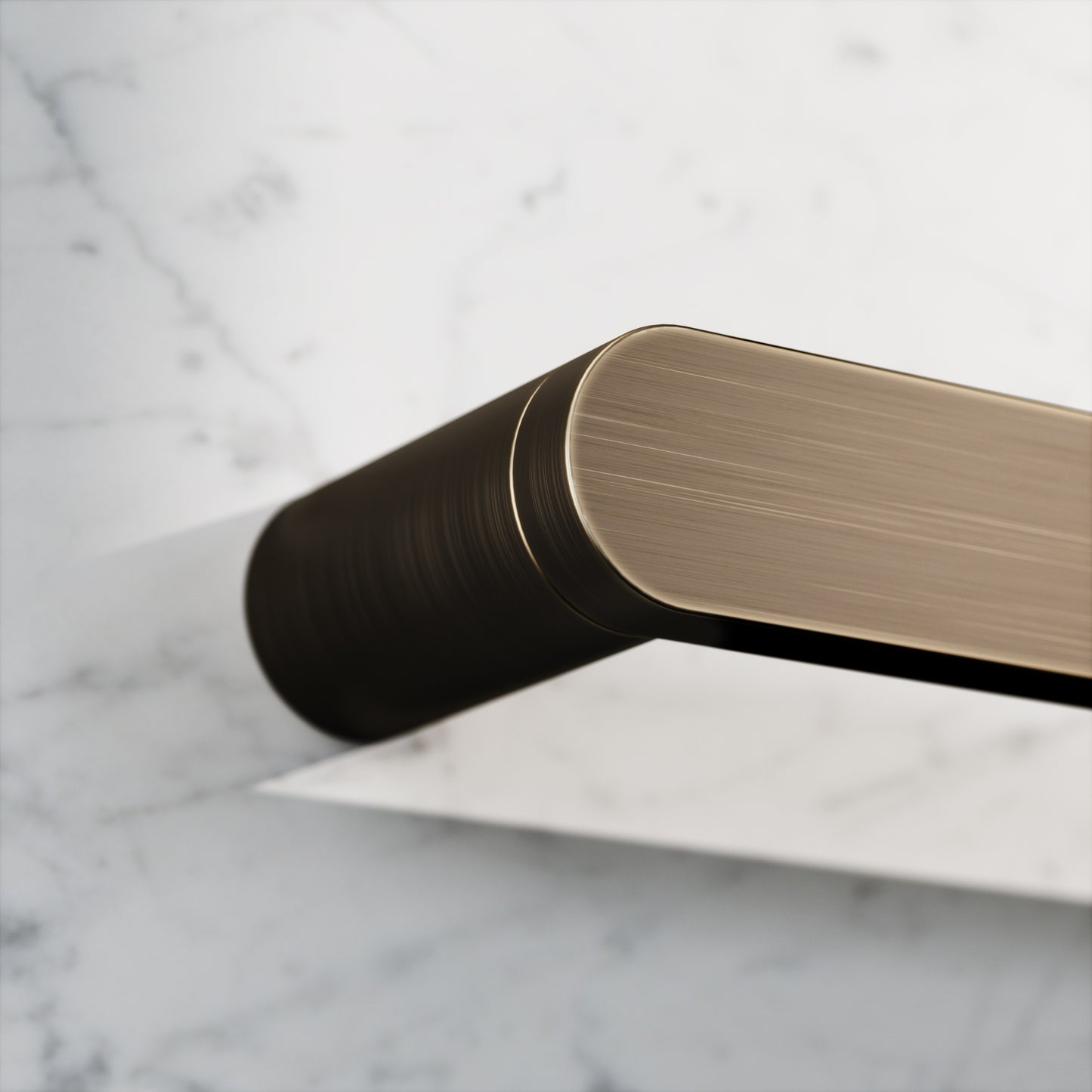 Luxe Brushed Bronze Towel Bar Rail 600mm