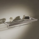 Lusso Chrome Luxe Towel Shelf With Rail 600mm