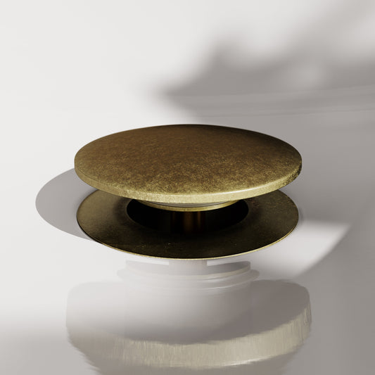 Luxe Aged Bronze Unslotted Click Clack Basin Waste