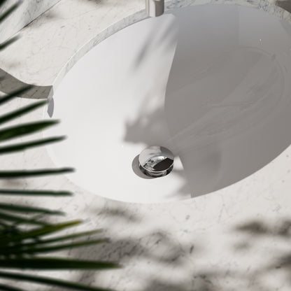Luxe Chrome Unslotted Click Clack Basin Waste