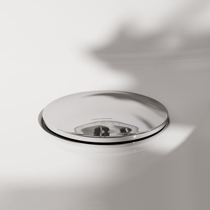 Luxe Chrome Unslotted Click Clack Basin Waste