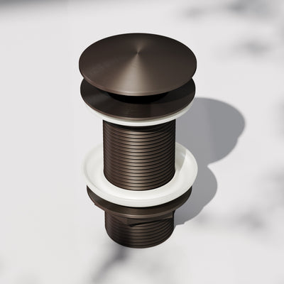 Luxe Deep Bronze Unslotted Click Clack Basin Waste