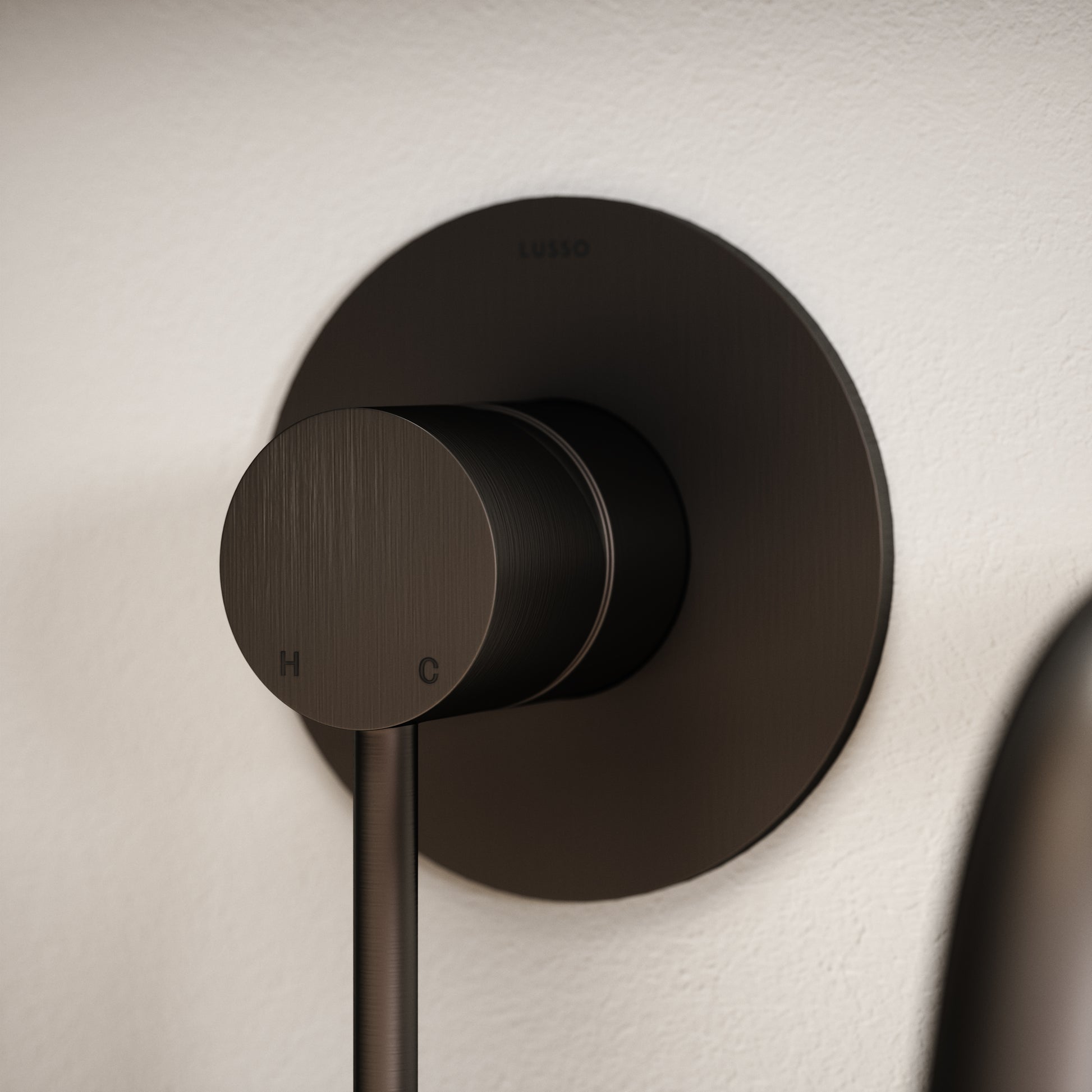 Luxe Deep Bronze Wall Mounted Bath Mixer Tap