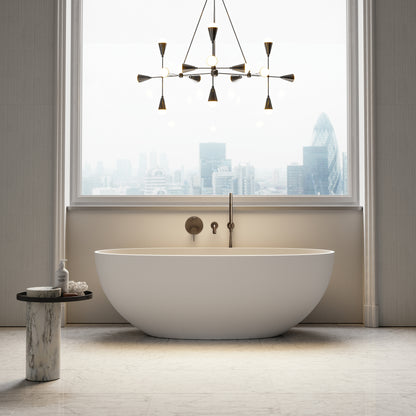 Luxe Brushed Bronze Wall Mounted Bath Shower Mixer Tap