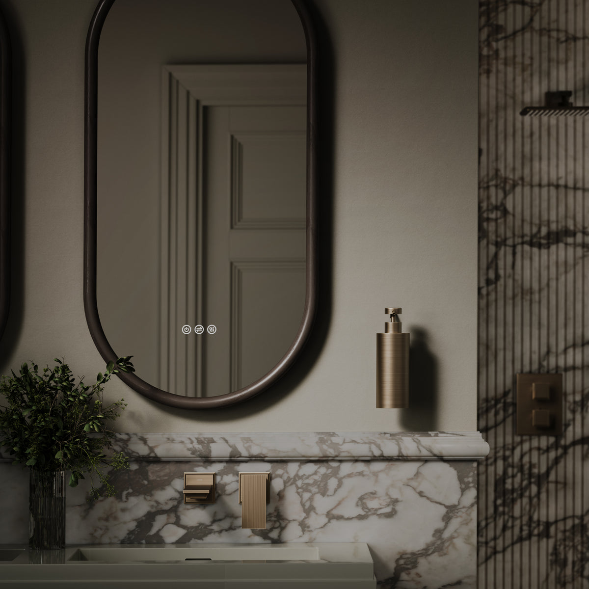 Luxe Brushed Bronze Wall Mounted Soap Dispenser