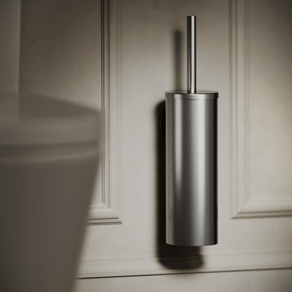 Luxe Brushed Stainless Wall Mounted Toilet Brush
