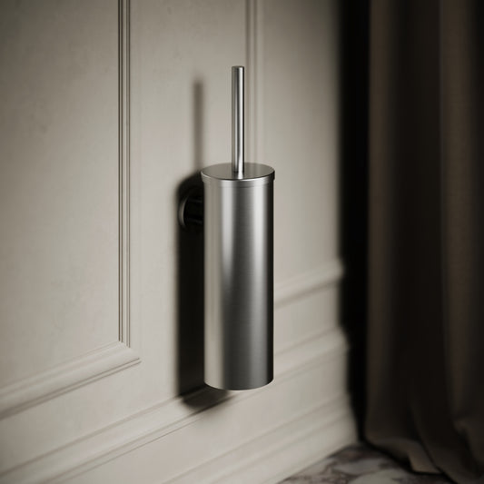 Luxe Brushed Stainless Wall Mounted Toilet Brush