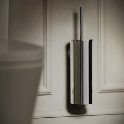Luxe Chrome Wall Mounted Toilet Brush