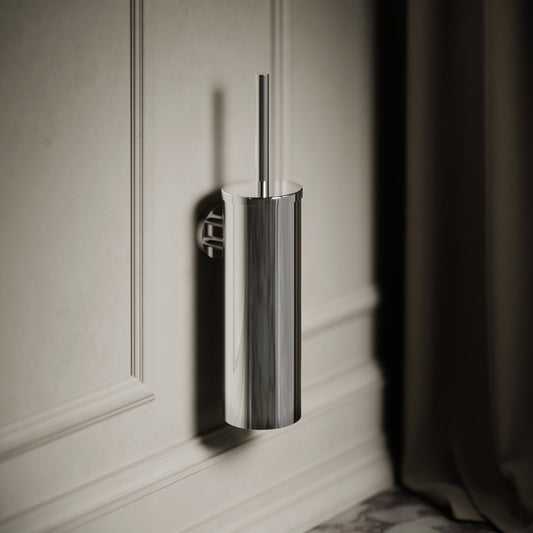 Luxe Chrome Wall Mounted Toilet Brush