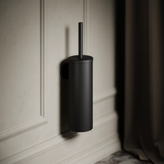 Luxe Matte Black Wall Mounted Toilet Brush
