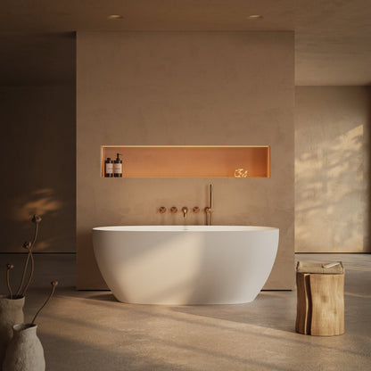 Lusso Light Mimi AirWave White Freestanding Air Spa Bath 1500mm