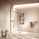 Modular Aged Bronze Complete Walk In Shower Enclosure - KIT A - All Sizes