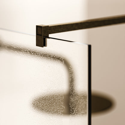 Modular Aged Bronze Complete Walk In Shower Enclosure - KIT A - All Sizes