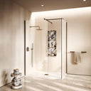 Modular Brushed Bronze Complete Walk In Shower Enclosure - KIT B - All Sizes