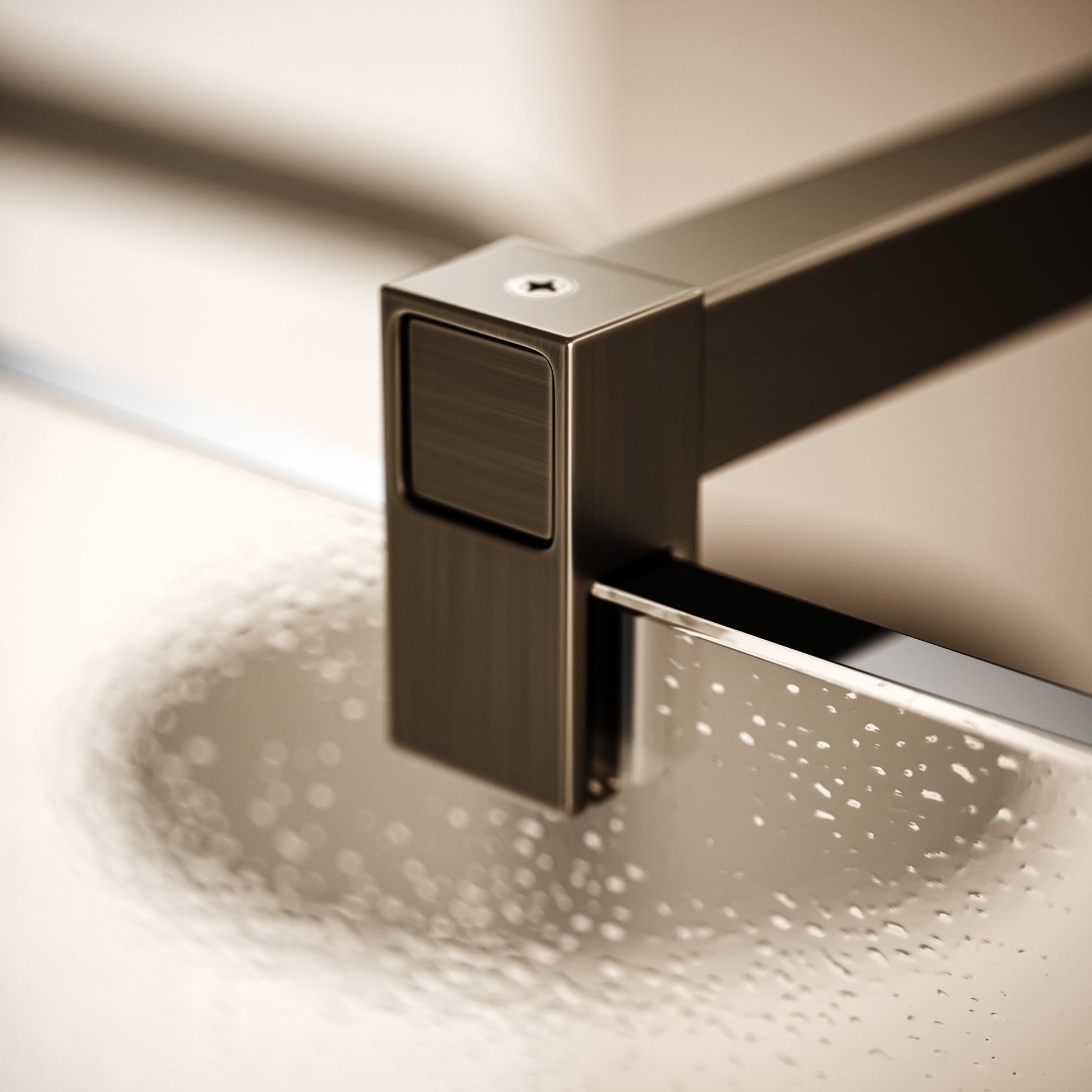 Modular Brushed Bronze Complete Walk In Shower Enclosure - KIT B - All Sizes