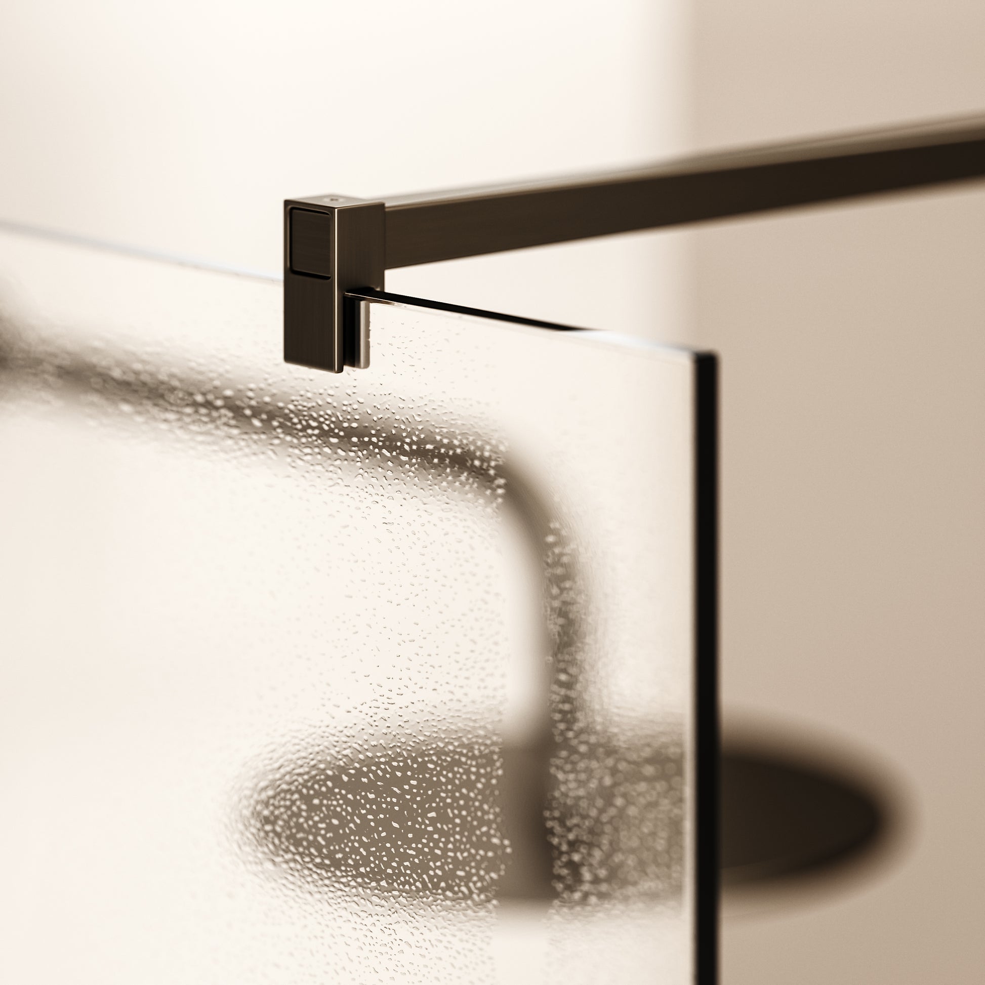 Modular Brushed Bronze Complete Walk In Shower Enclosure - KIT B - All Sizes